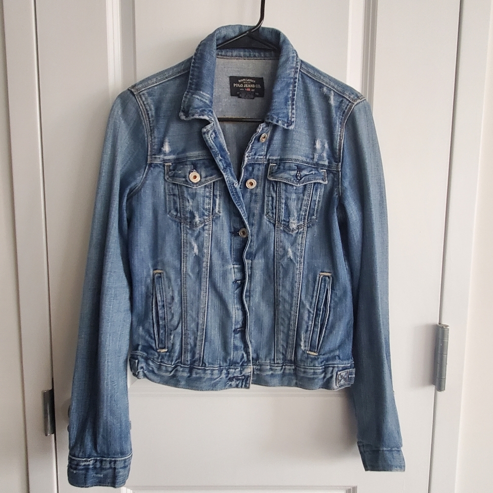 Vintage Polo Ralph Lauren Distressed Jean Jacket